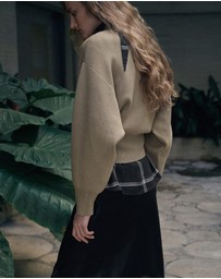 M.N.G - Oversized Perkins-Neck Sweater