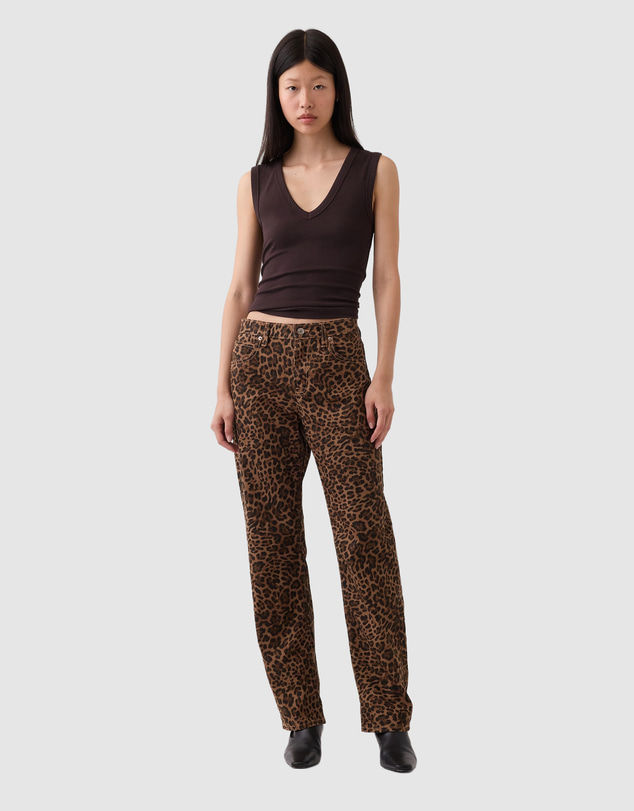 GAP - Mid Rise Straight Taper Barrel Jeans