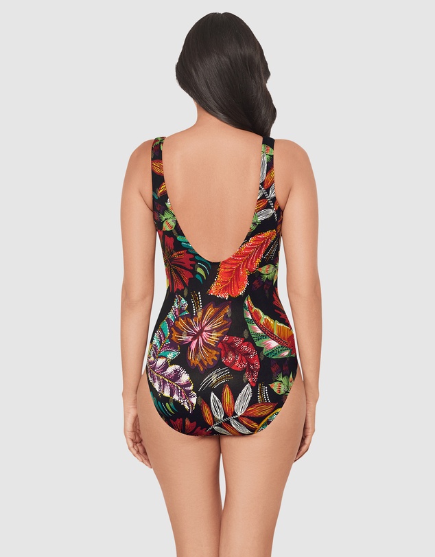 Miraclesuit Swimwear  - Pluma Orla Crossover Draped Shaping Swimsuit