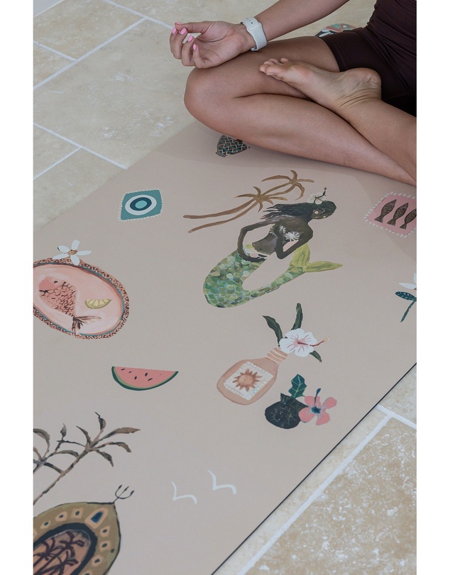 Good Throw Co - Premium Yoga Mat Sea Song Mermaid