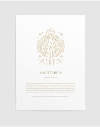Olive et Oriel - Sagittarius Celestial Zodiac Art Print