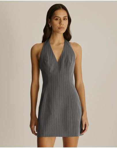 Grey Pinstripe