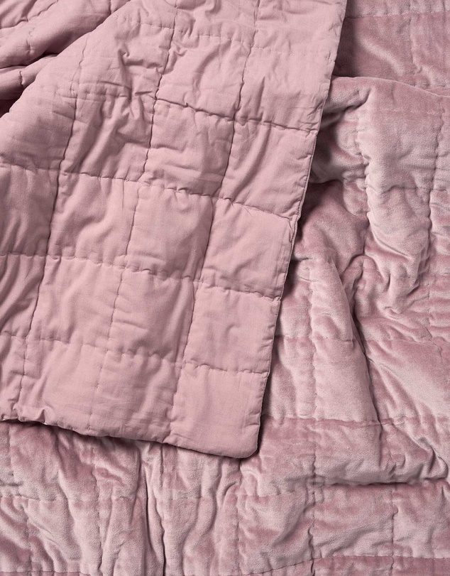 Aura Home - Luxury Velvet Quilted Throw