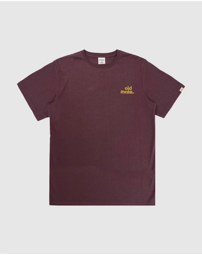 Banabae - Old Mate Adult Hemp Tee - Raisin