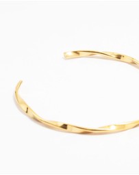 Lovisa - Waterproof Gold Plated Stainless Steel Twisted Wrist Cuff