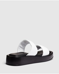 Just Because - Sarita Leather Flatform Sandals