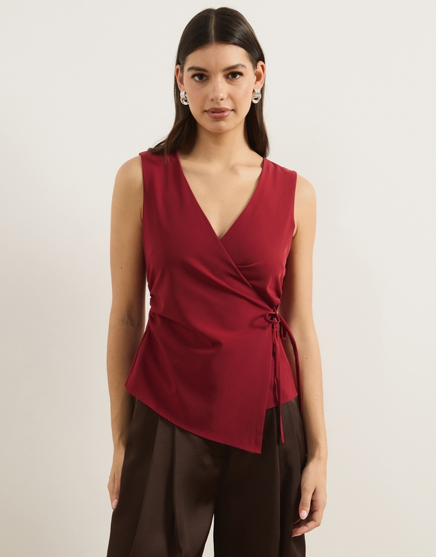 Atmos&Here - Ellie Wrap Waist Vest Top