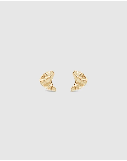 Ichu - Arctic Curve Earrings Gold