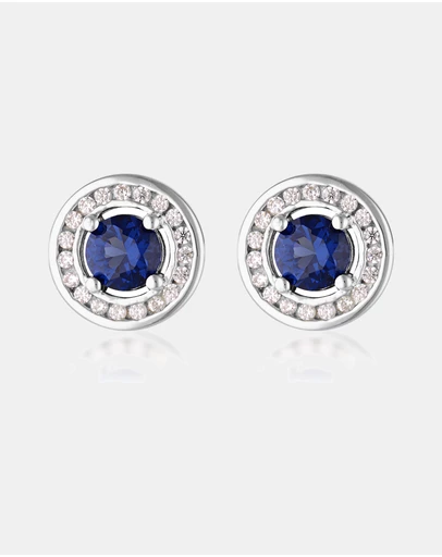Georgini - Milestone Sapphire Halo Earrings