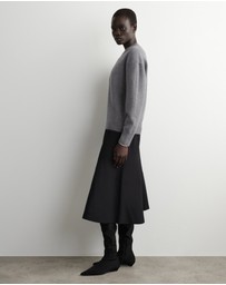 COS - Rounded Wool V-Neck Jumper