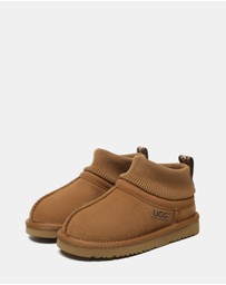 EVERAU - Australian Shepherd Ugg Kids Margaret Cow Suede Upper UGG Boots