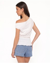 Petal & Pup - Lia Off Shoulder Top - Ivory