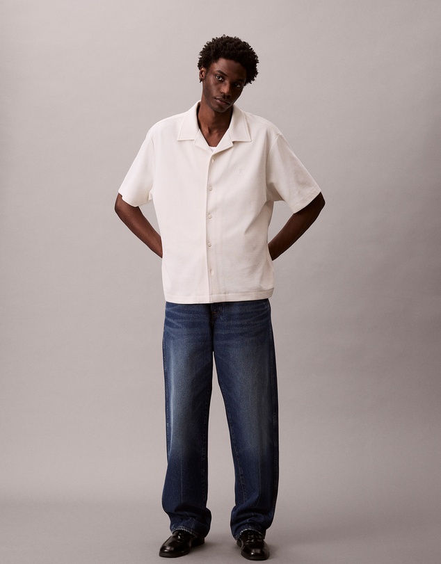 Calvin Klein Jeans - Waffle Knit Camp Shirt