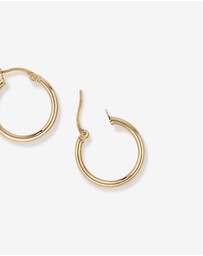 Michael Hill - 18mm Hoop Earrings in 10kt Yellow Gold
