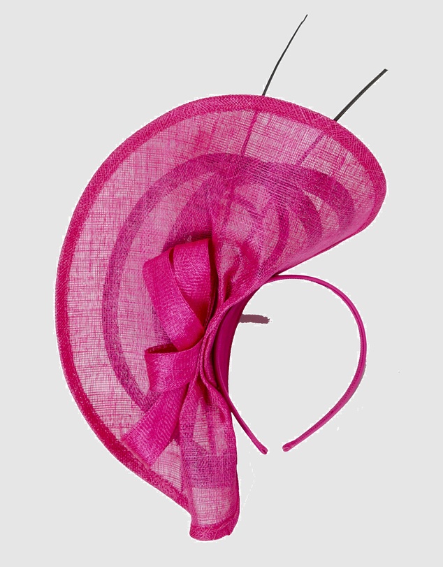 Max Alexander - Large Fuchsia Racing Fascinator