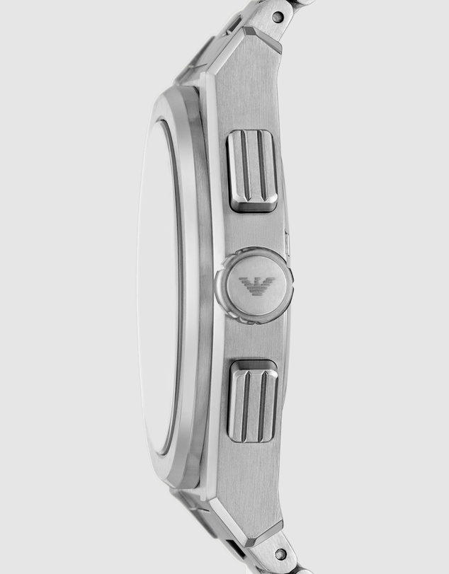 Emporio Armani - Silver Tone Chronograph Watch