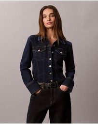 Calvin Klein Jeans - Sculpt Denim Trucker Button-Down Shirt