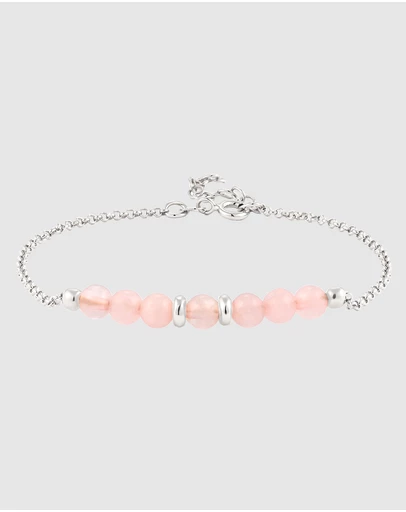 Elli Jewelry - Bracelet Quartz Beads 925 Sterling Silver