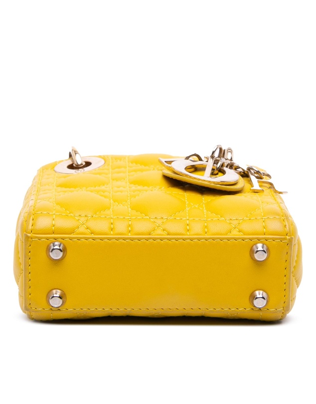 Pre-Loved by Azura Reborn - Pre-Loved Micro Lambskin Cannage Lady Dior