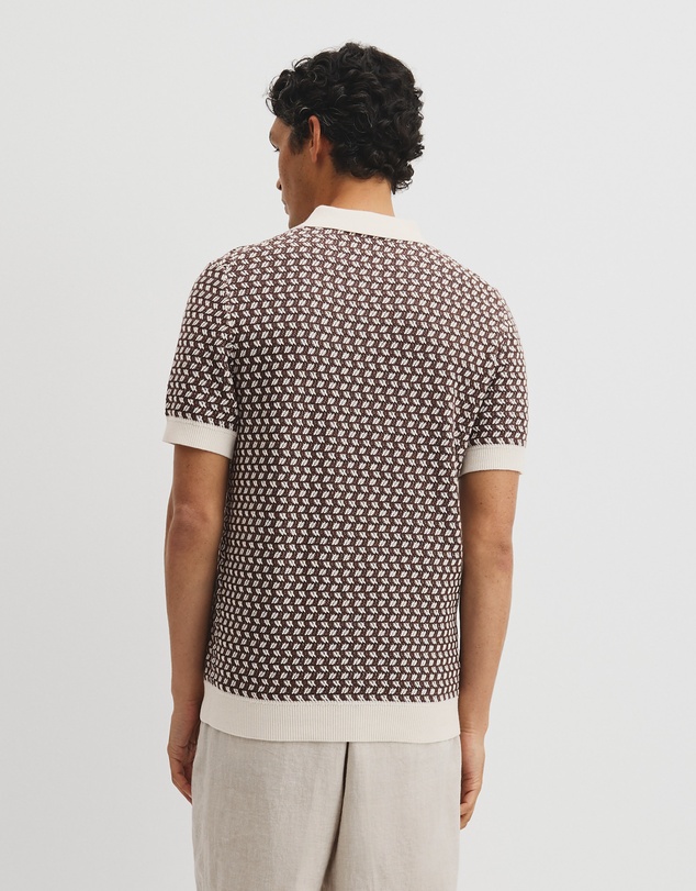 Country Road - Australian Cotton Jacquard Knit Polo