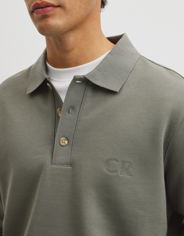 Country Road - Long Sleeve Button Collar Sweat