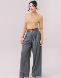 Youmsara - The Valenza Wool–Silk Trouser