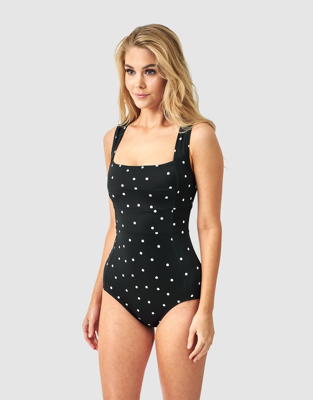 UNE PIECE - Classic Square Neck One Piece Swimsuit