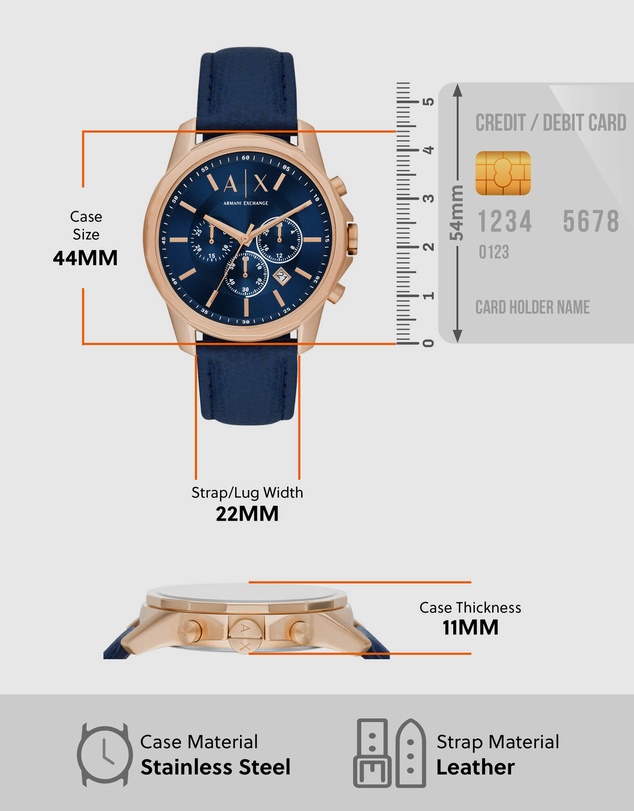 Armani Exchange - Armani Exchange Blue Watch AX1723