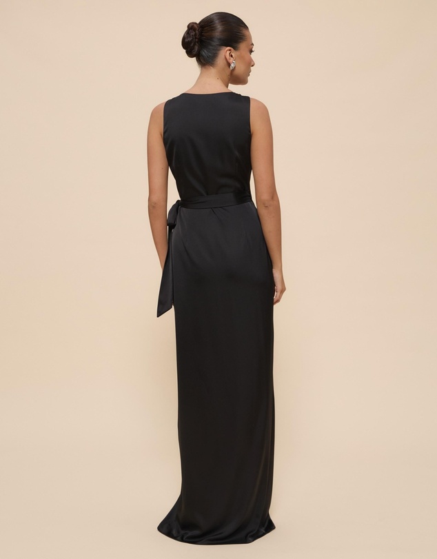 Revibe - Repaired CHANCERY Lani Sleeveless Wrap Maxi Dress - AU 16