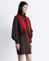 & Other Stories - Knitted Mock-Neck Mini Dress