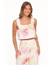 Petal & Pup - Devlin Top - Pink Garden Floral