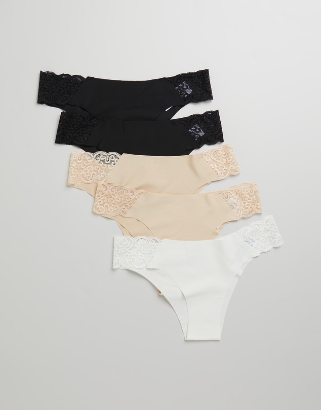 Cotton On Body - Party Pants Seamless Brasiliano Briefs 5-Pack