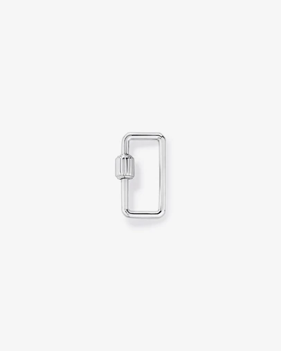 Michael Hill - Cut Corner Carabiner Micro Connector in Sterling Silver