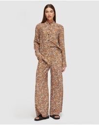 Oxford - Chantel Floral Print Wide Leg Pants