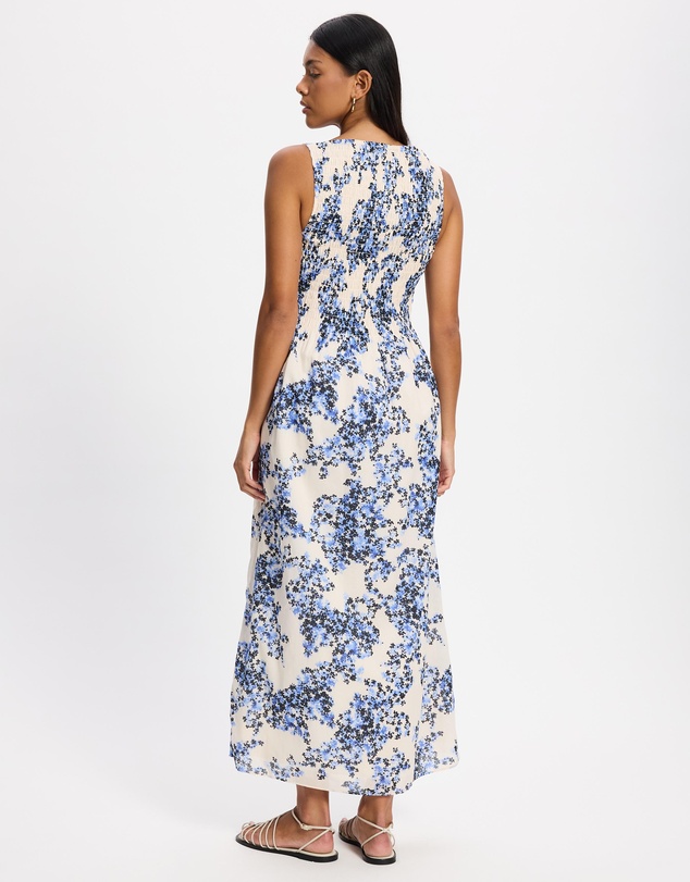 & Other Stories - Smocked Flared Midi Dress
