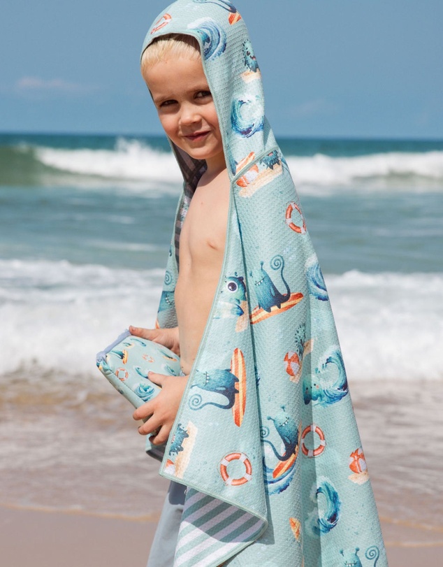 Sky Gazer - Sand Free Towel Hooded Towel- Marley