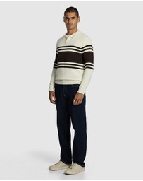 yd. - Leon Stripe Polo Knit