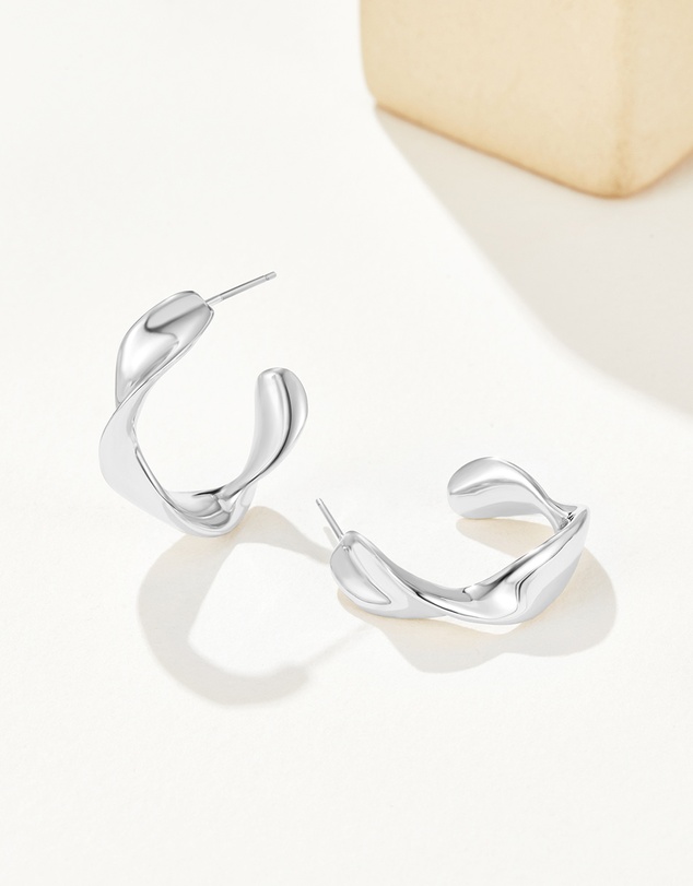 Mestige - Formation Earrings - Silver Plated