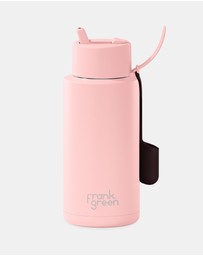 Frank Green - Lip & Sip Set - 34oz Ceramic Reusable Bottle + Lip Gloss Holder Blushed