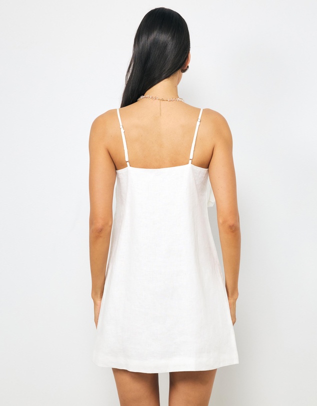 AERE - Mika Placement Flower Mini Dress