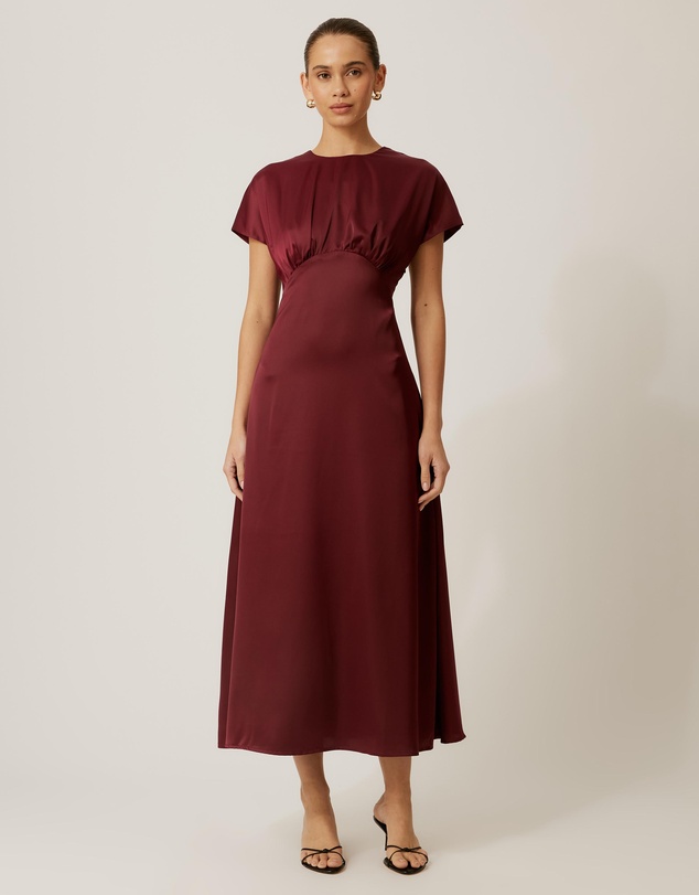 Tussah - Reena Satin Midi Dress