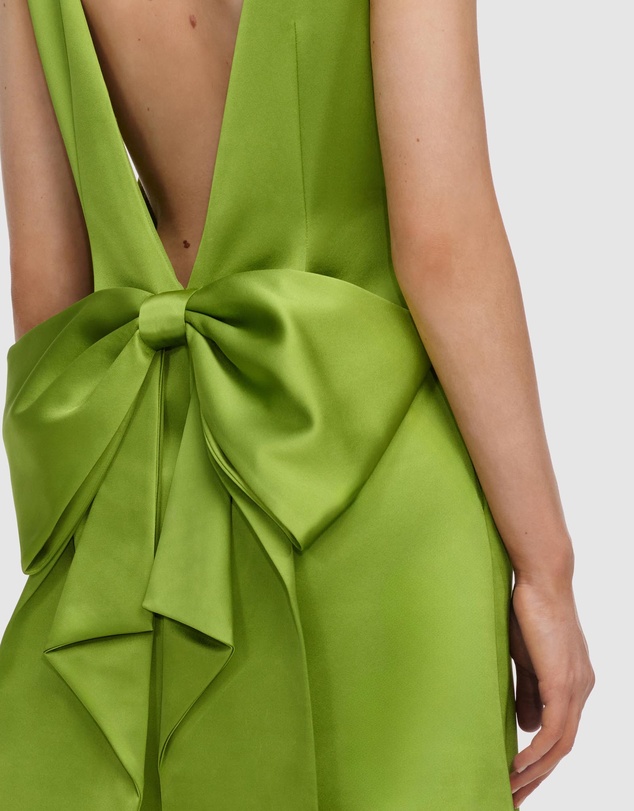 Self Portrait - Satin Bow Mini Dress