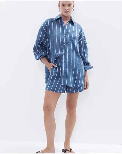 UNISON - Stripe Pull On Short