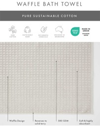Aura Home - Waffle Bath Towel Set