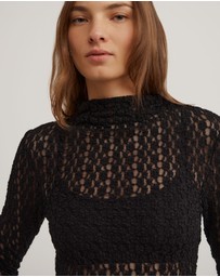 Witchery - Textured Long Sleeve Top