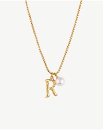 Zahar - Pearl Letter R Necklace