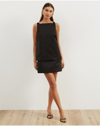 Atmos&Here - Daisy Layered Satin Mini Dress