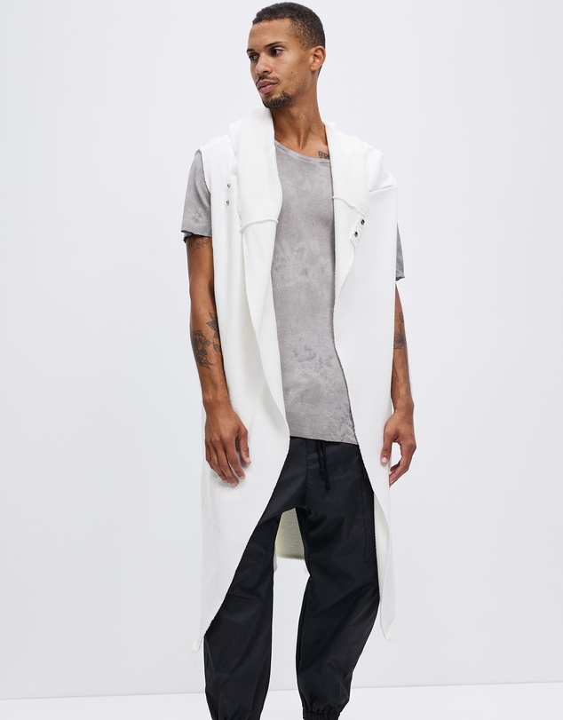 Surrounded By Ghosts - The Mercury French Terry Hooded Sleeveless Cardigan