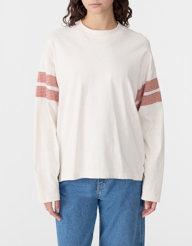 Bassike - Boxy Rib Insert LS T-Shirt