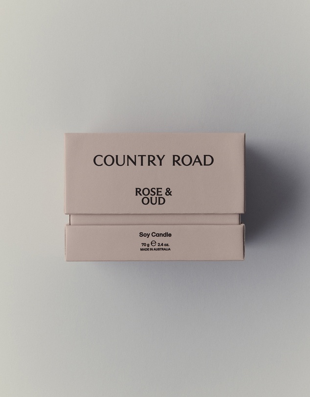 Country Road - Australian Made Rose & Oud Candle 70g